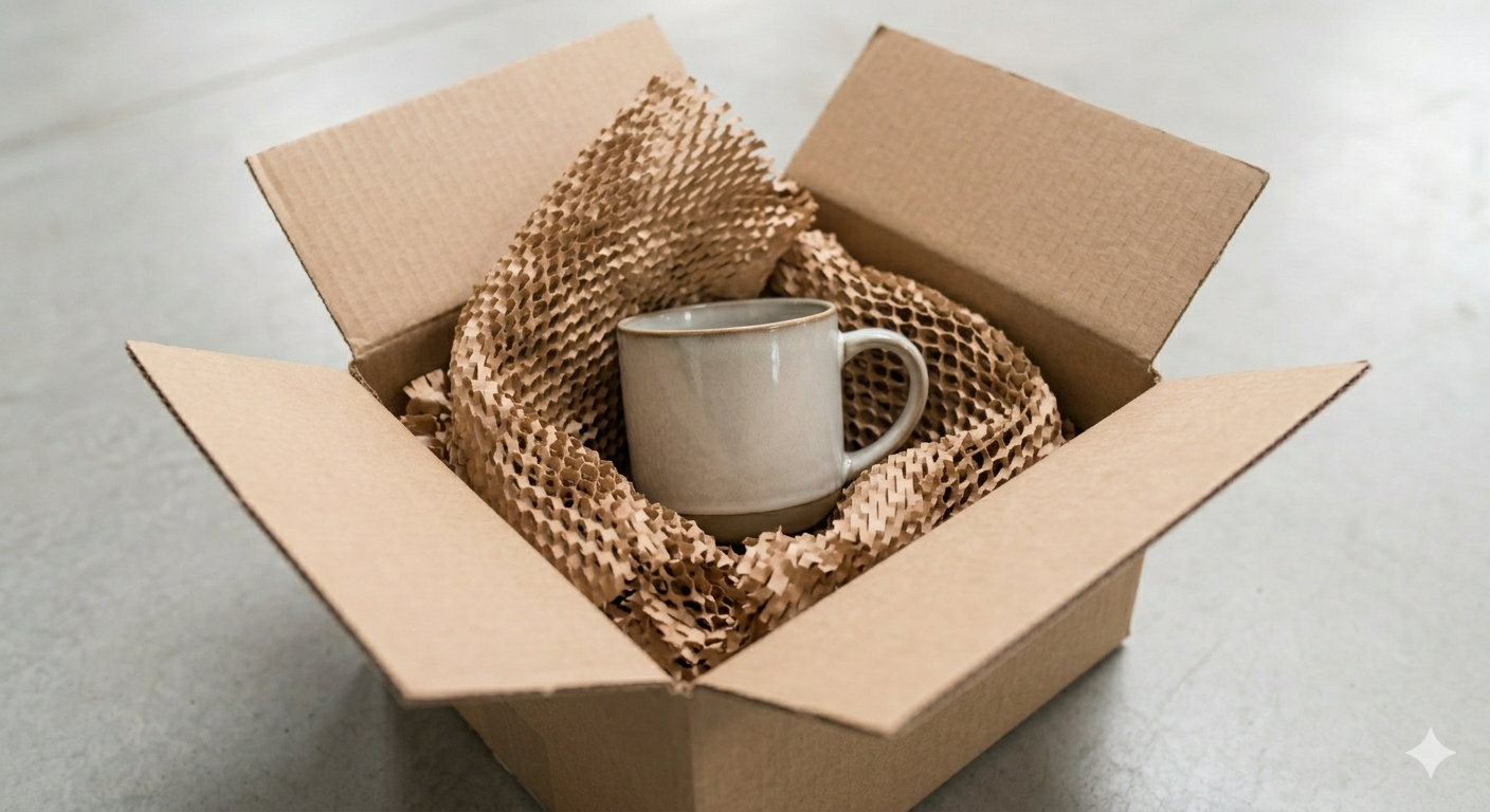 EcoHex Eco-friendly Honeycomb paper packaging manufactured in Ireland